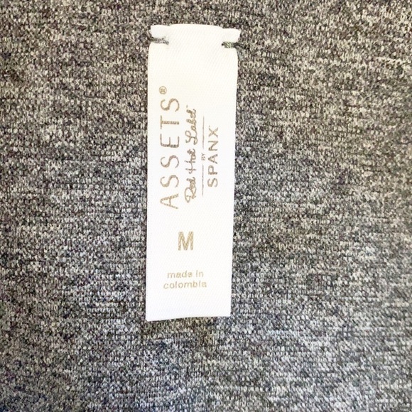 Spanx Gray And Black Seamless High Rise Side Stripe Leggings - Picture 8 of 9